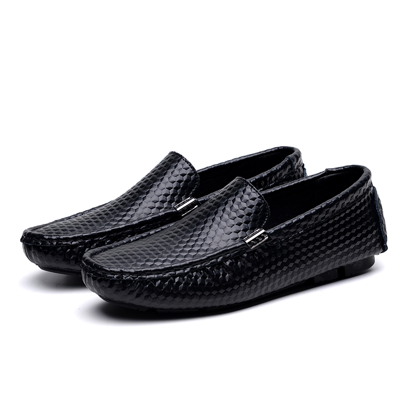 

Plus Size 38-47 Men Casual Shoes Genuine Leather Italian Men Loafers Moccasins Luxury Brand Slip on Mens Driving Shoes Zapatos, White
