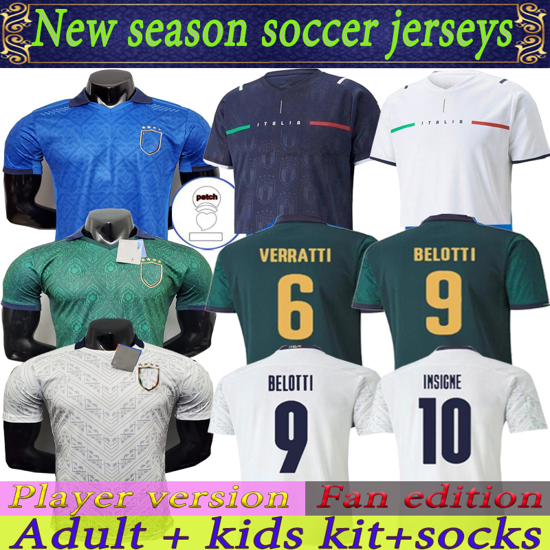

2021 2022 Italie ItaLY Player version soccer Jersey 20 21 22 Italia goalkeeper Men + Kids Fans CHIELLINI EL SHAARAWY BONUCCI INSIGNE BERNARD, Black;yellow