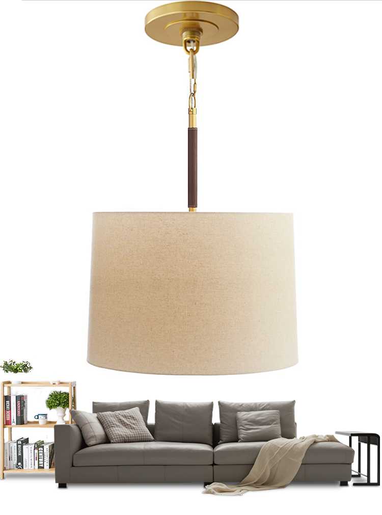 

Lamp Covers & Shades Modern Chinese Fabric Lampshade Round Single Head Restaurant El Creative Personality