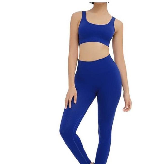 

shaping Fitness Leggings Workout Sports Suit Active Wear Women Solid High Waisted Stretchy Slim Fit Sport Yoga Two-Piece Outfits Women' 01, As shown in illustration