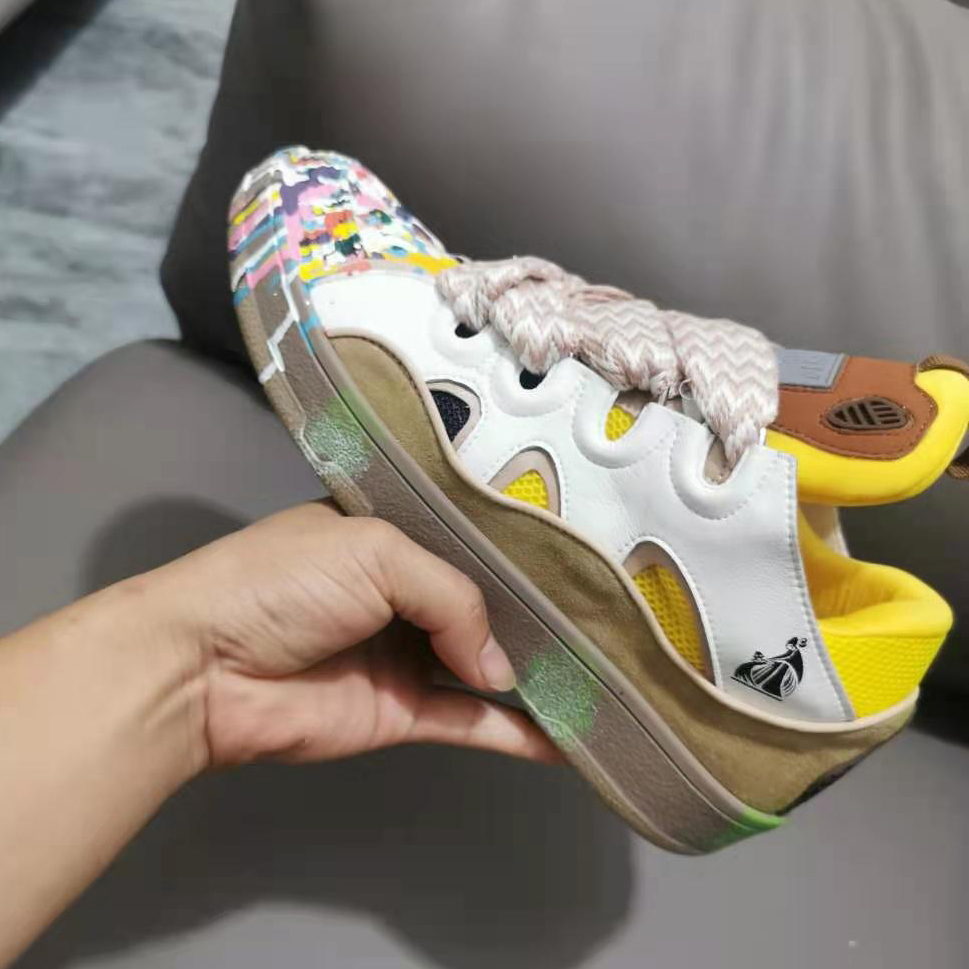 

2022 Fashion men's and women's shoes quality soft breathable casual shoes high quality soft high top color graffiti designer sneakers, Customize