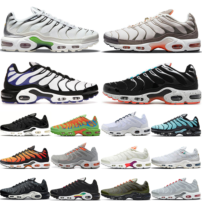 

Plus Tn mens women airs running shoes big size 12 Pink Oxford Multi Triple Black White Off Olive Reflective Persian Violet hyper blue maxs trainers sports sneakers, #b12 fire pink