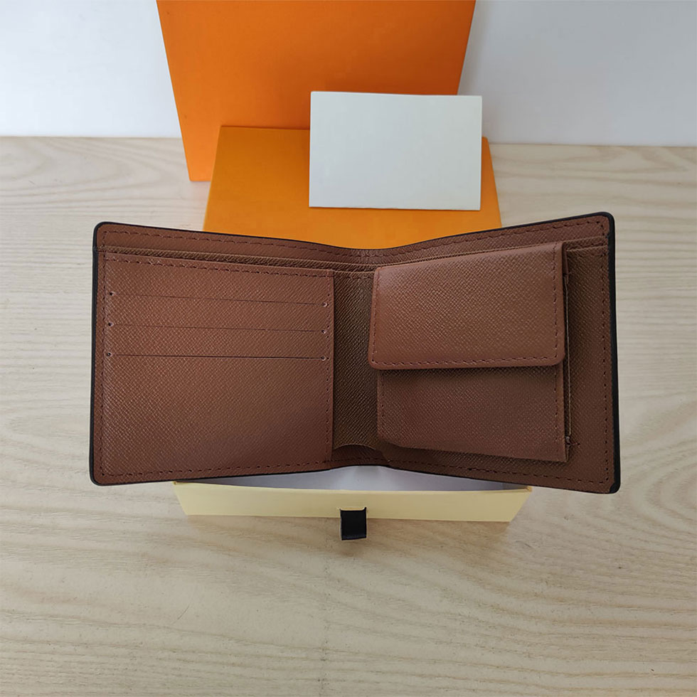 

High Quality small change Wallet Holders Classic men Wallets plaid style Fashion Designer mens purses Holder Letter PU Leather Womens purse Luxury unisex moneybag, Black flower pocket change
