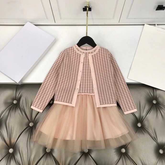 

Shipping 2022 New Free set Arrival Toddler Girl Clothes Pink Jacket+dress Set Highest Quality Kids Clothing -150 In Stock