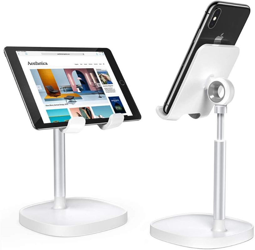 

Cell Phone Mounts & Holders Desktop Tablet Mobile Stand Holder For Office Home Adjustable Height Angle Black Pink White Heavy Duty Stable Hi