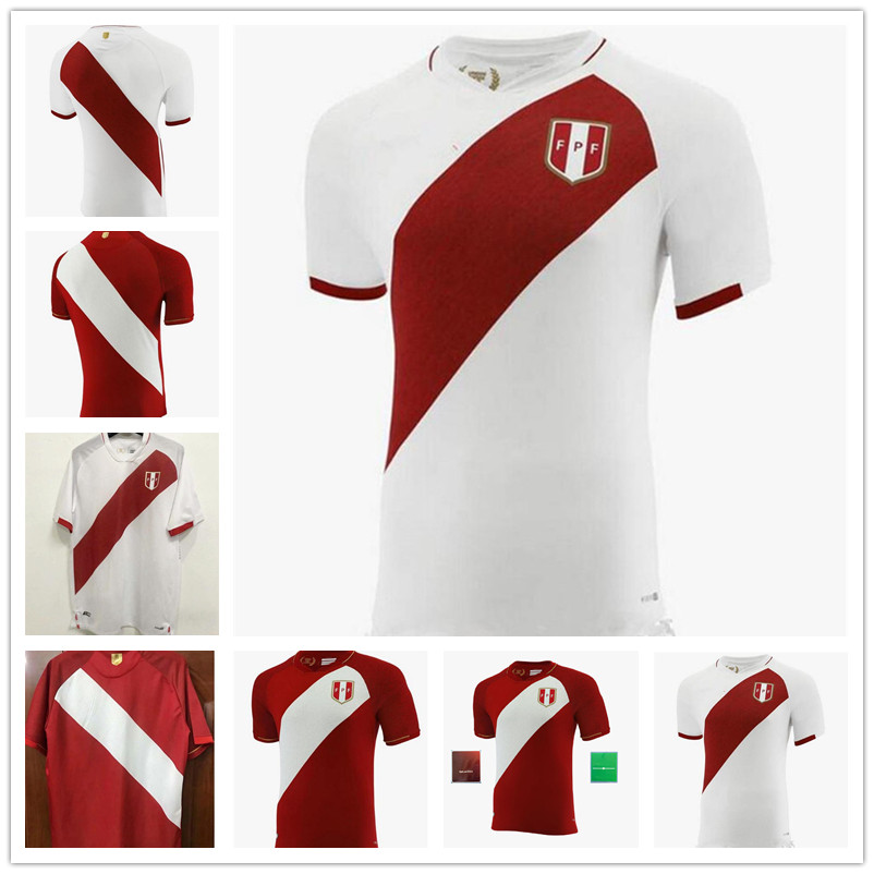 

2020 2021 peru soccer jerseys farfan guerrero home away 20 21 football shirt s-2xl, Black;yellow