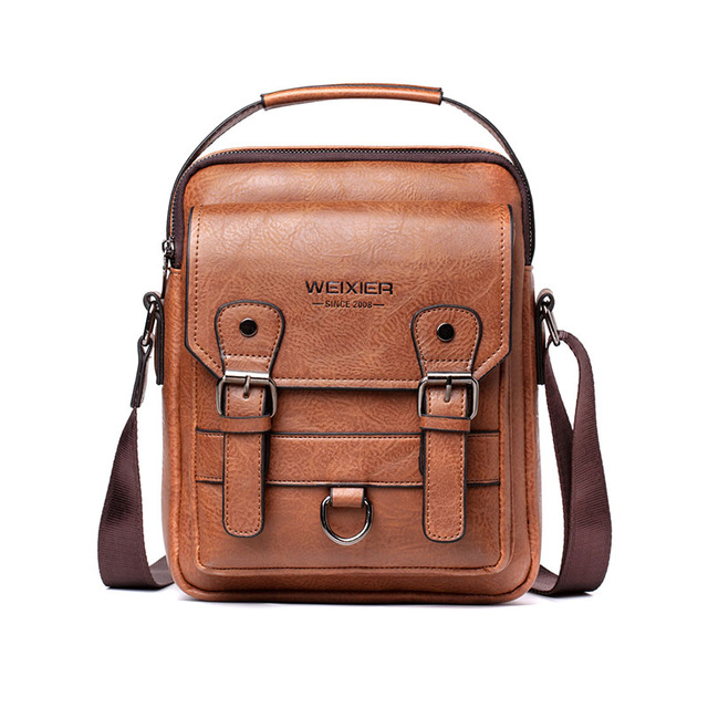 

Tote Bag Man's Crossbody Shoulder Multi-function Handbags Large Capacity Split Leather For Messenger, Khaki