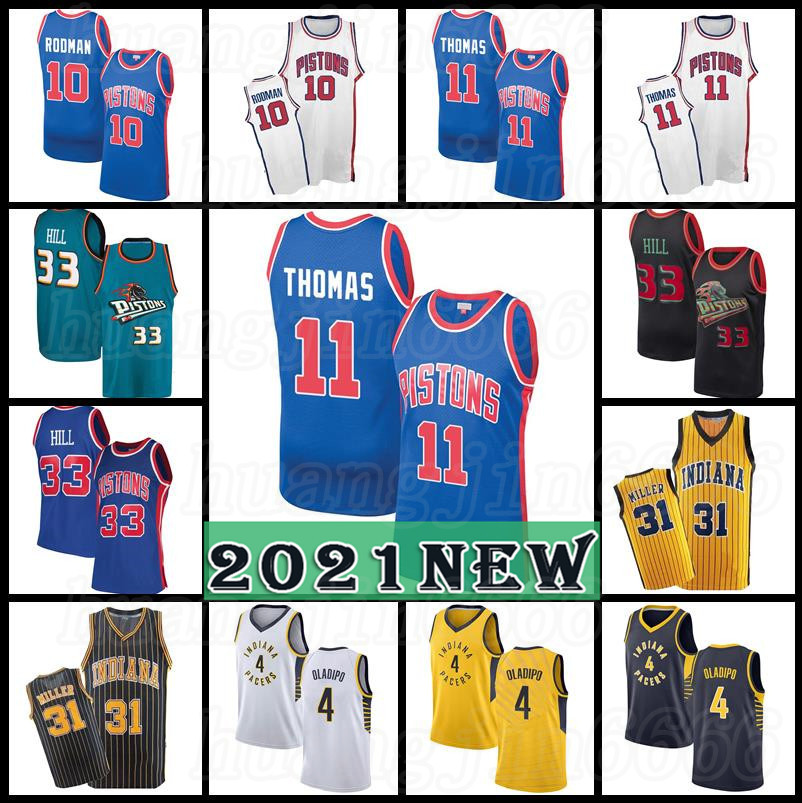 

2022 Isiah 11 Thomas Cade 2 Cunningham Detroit''Pistons''Basketball Jerseys Indiana''Pacers''Grant 3, Black;red