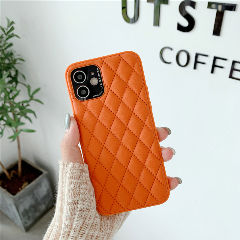 

T5196L pu durable cases for iphone13pro slim protective back cover case, Beige(l)