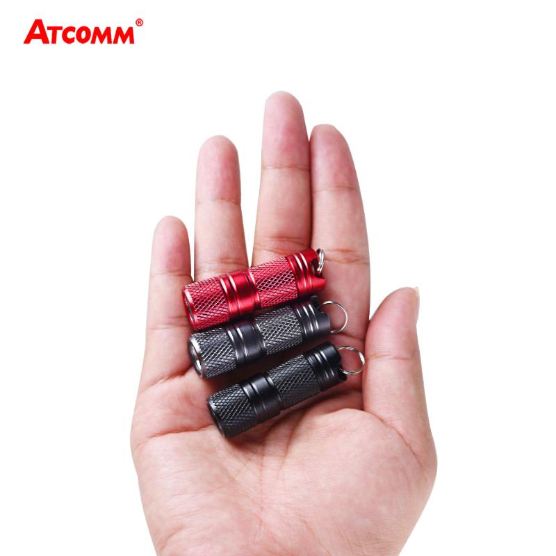 

42mm Mini Keychain LED 300 Lumen 10180 USB Rechargeable Battery XPE-R5 Chip Waterproof Small Portable Torch Flashlights Torches