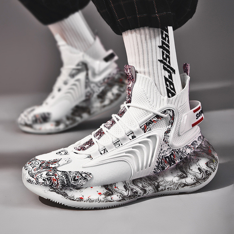 

2021 Socks Running Shoes Large size breathable surface casual shoe Korean version men's fashion popcorn soft soles sports travel men sneaker #A0005