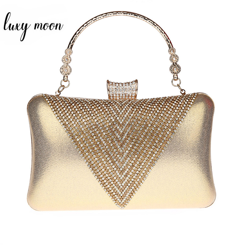 

Women's Designer Wedding Party Evening Bridal Rhinestone Shoulder Bags, Black