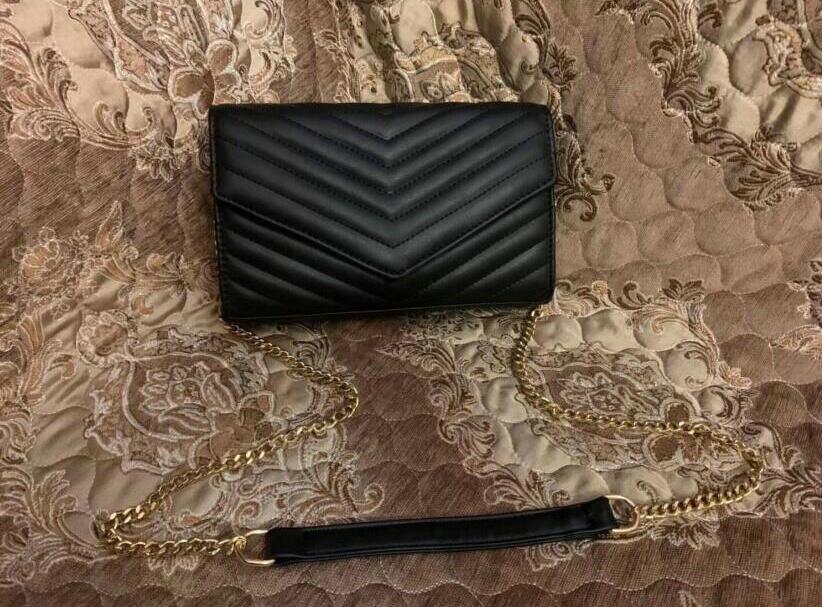 

High Quality Women Handbags Gold Chain Crossbody Soho Bag Newest style Most fashion handbag feminina small bags wallet 25CM -kkmm, Black b