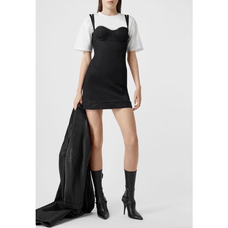 

Casual Dresses Sexy Strapless Slim 10.29 Spaghetti Strap A-line Women Fashion Temperament Short Dress, Black