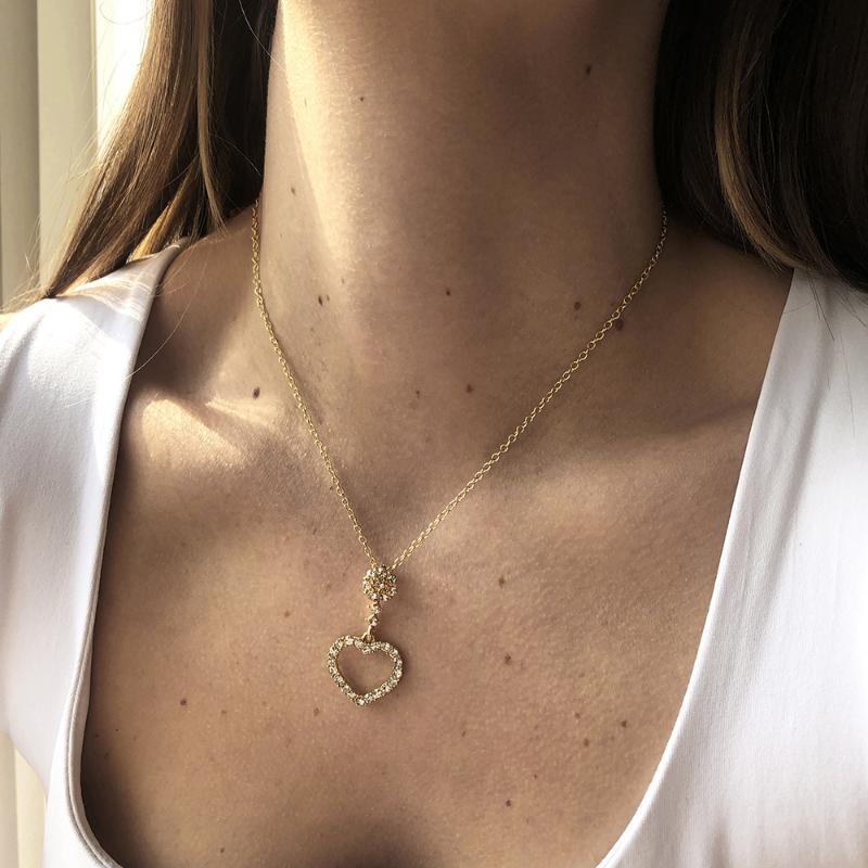 

Pendant Necklaces 2021 Heart Necklace Arrival Dangle Women Minimalist Style Alloy Trendy Female Birthday Jewelry Gift Party