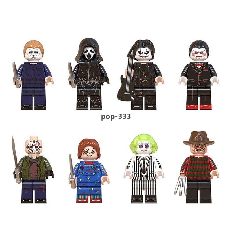 

3D Halloween Mini Minifig Brick Building Blocks Gift Toys Children