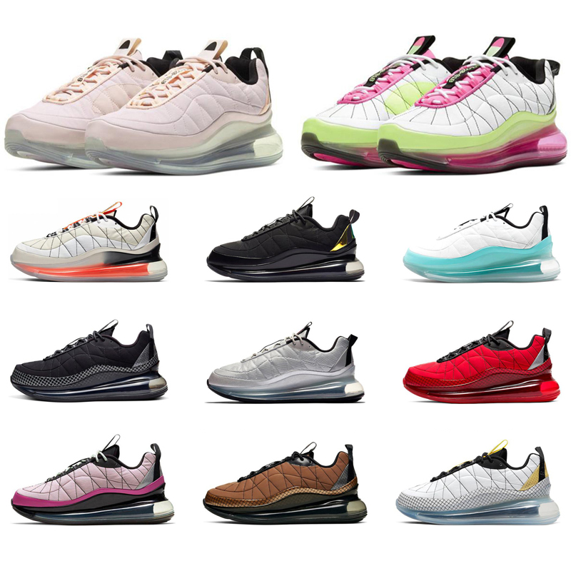 

720-818 Running Shoes Men Women Black Grey Magma University Red Silver Bullet Clean White Aqua Mens Trainer Sport Sneakers Size, 20