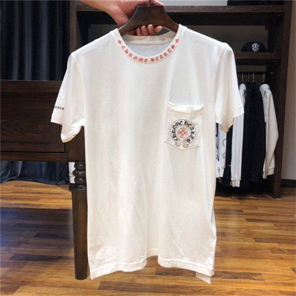 

Hearts Crotchen Chrome Horseshoe Cross Loose Short Sleeve T-shirt for Men and Women, White;black