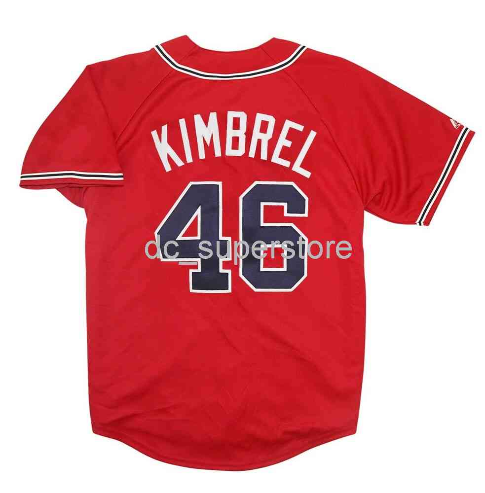 

Custom sewing Craig Kimbrel Atlanta Alternate Red Jersey Men Women Youth Baseball Jersey -6XL