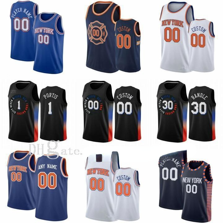 

Custom Jersey Obi 1Toppin Julius 30 RandleRJ 9 Barrett Mitchell 23 Robinson Derrick New YorkKnicks Mens Rose Immanuel 5 Quickley Elfrid 6 Payto, Black;red