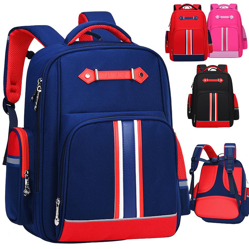 

School Bags Children For Girls Boys Kids Satchel Waterproof Orthopedic Backpackskids SchoolBags Book Bag Mochila Escolar, Large red