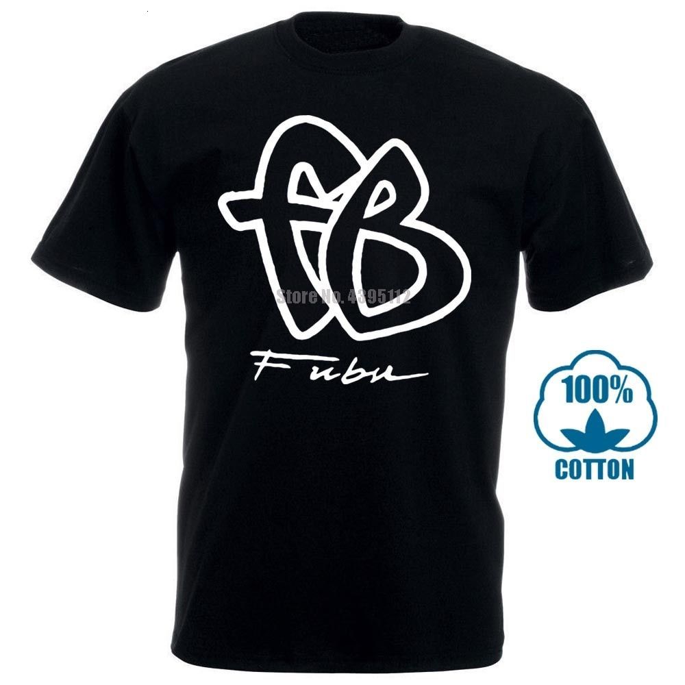 

Vintage t Shirt Fubu Fb Big Logo 90s Reprint Size Cotton