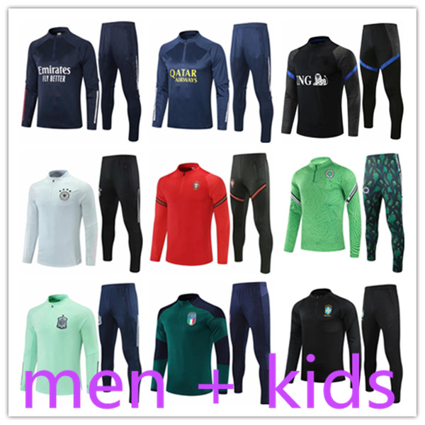 

21 22 mens + kids 2021 men s tracksuits soccer football training tracksuit survetement foot hombre chandal futbol chánda tuta