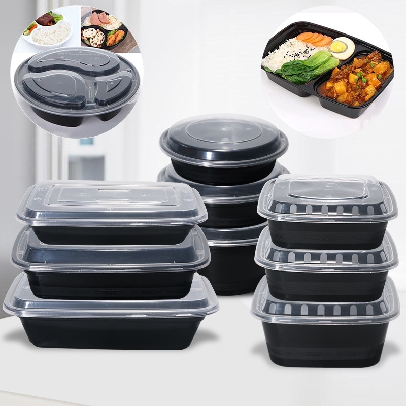 

F750 round high cover disposable lunch bowl American packing box