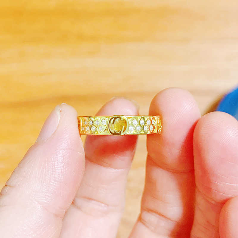 

Sterling Silver S925 Zircon Inlay Personality Ring Women Original Brand 1:1 Luxury Jewelry Wedding Valentine Gift
