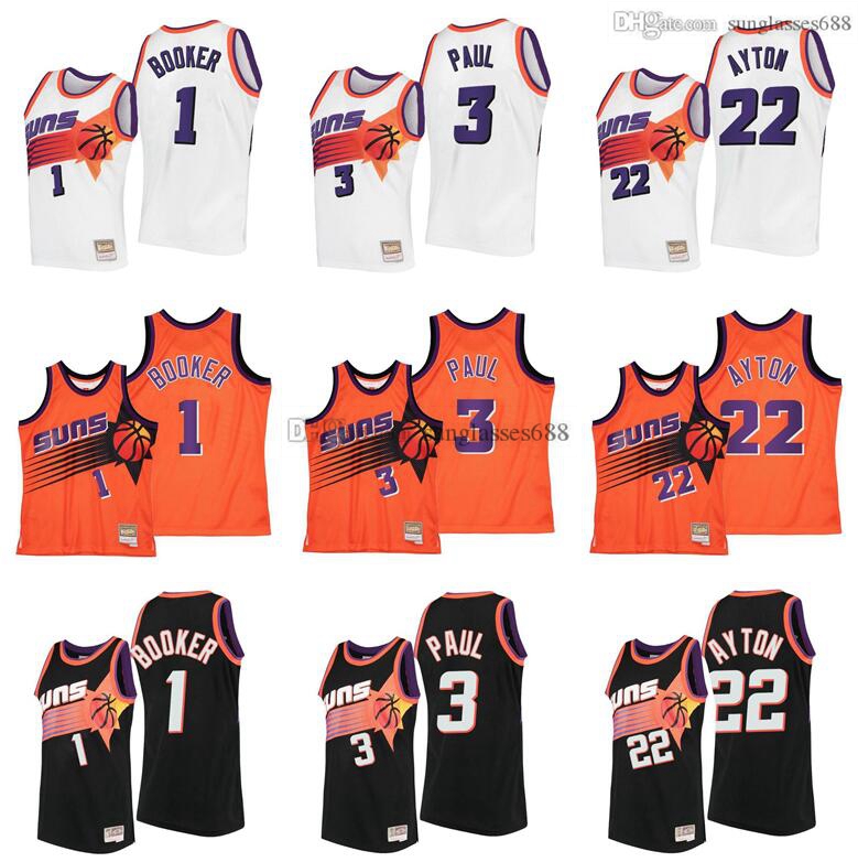 

Stitched 1 Booker 3 Paul 22 Ayton Jersey S-6XL Mitchell & Ness Mesh Hardwoods Classics retro basketball jerseys Men Women Youth