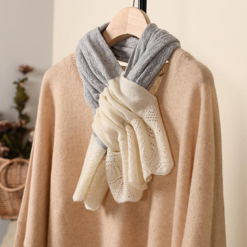 

Scarves Winter Fashion Color Patchwork Women Long Scarf Warm Wraps