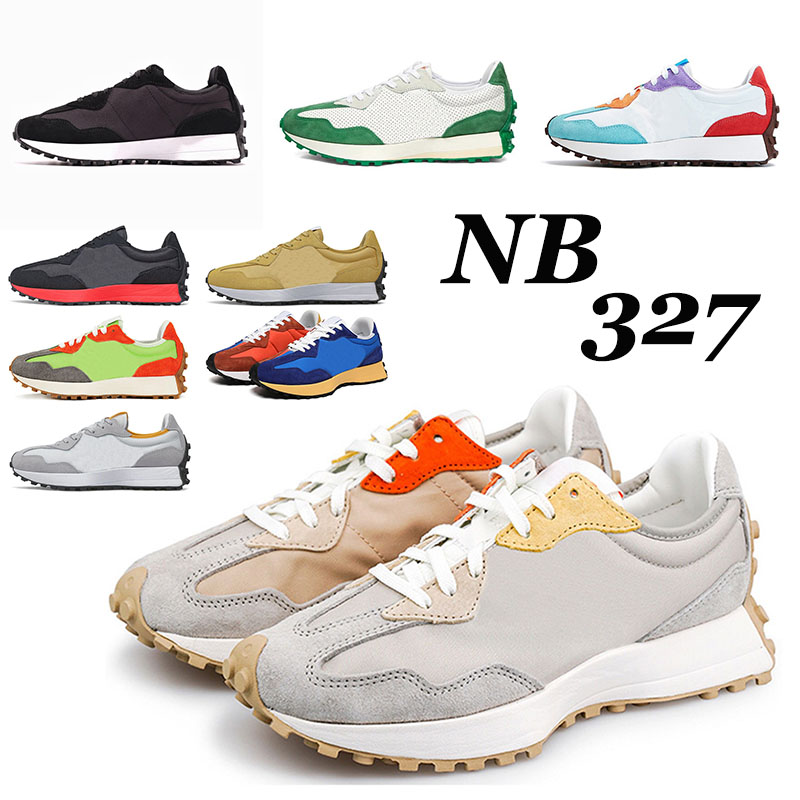 

Running Shoes New-327 Men Women outdoor sports sneakers Pride Lime Green Soft Yellow Black Castle Rock Neon hotsale breathable womens mens t