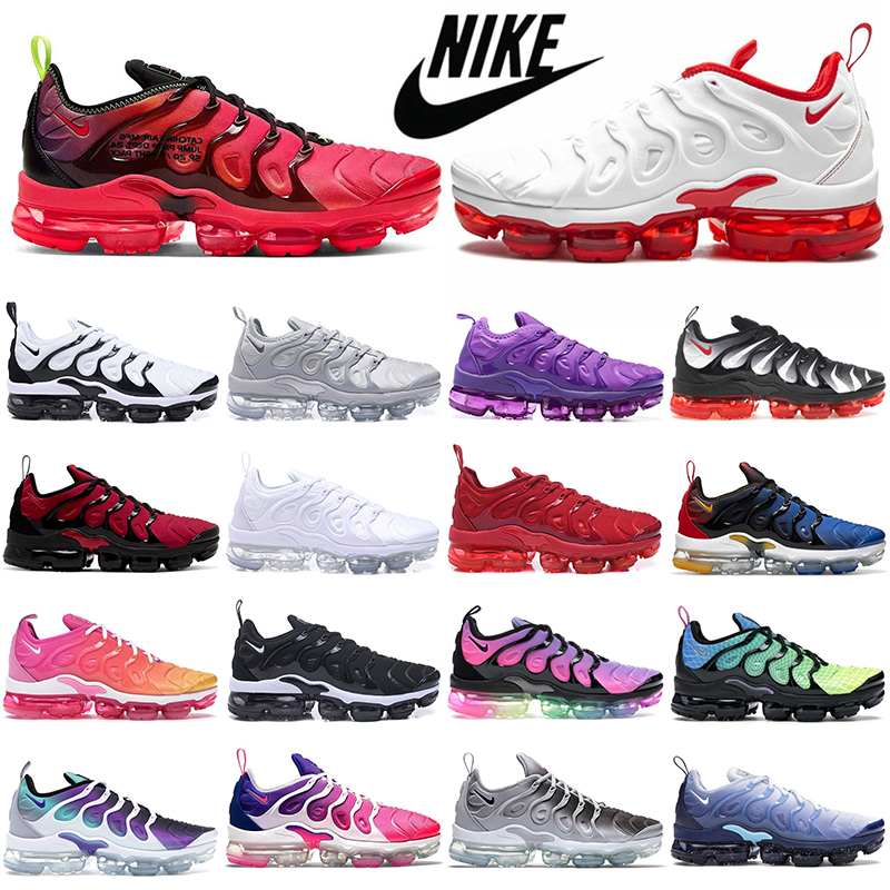 

Max vapor TN plus running shoes men women Cherry Cool Grey Black White Be Ture Pastel Bleached Aqua Bumblebee tns mens womens outdoor sports