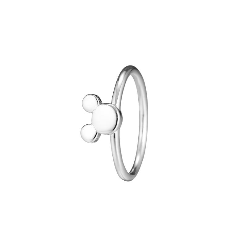 

Cluster Rings Mouse Silhouette Ring Authentic 925 Sterling Silver Jewelry For Woman European Style Making