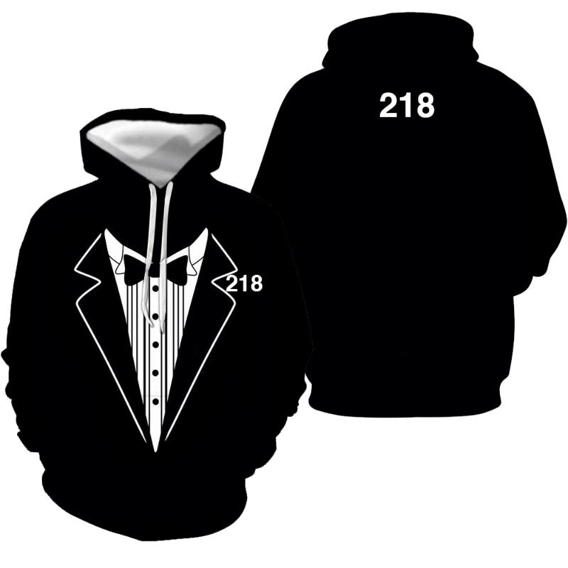 

women's hoodies & sweatshirts korea squid game black 3d hoodie men fashion tracksuit women sweatshirt kids hip hop clothing boy/girl pu
