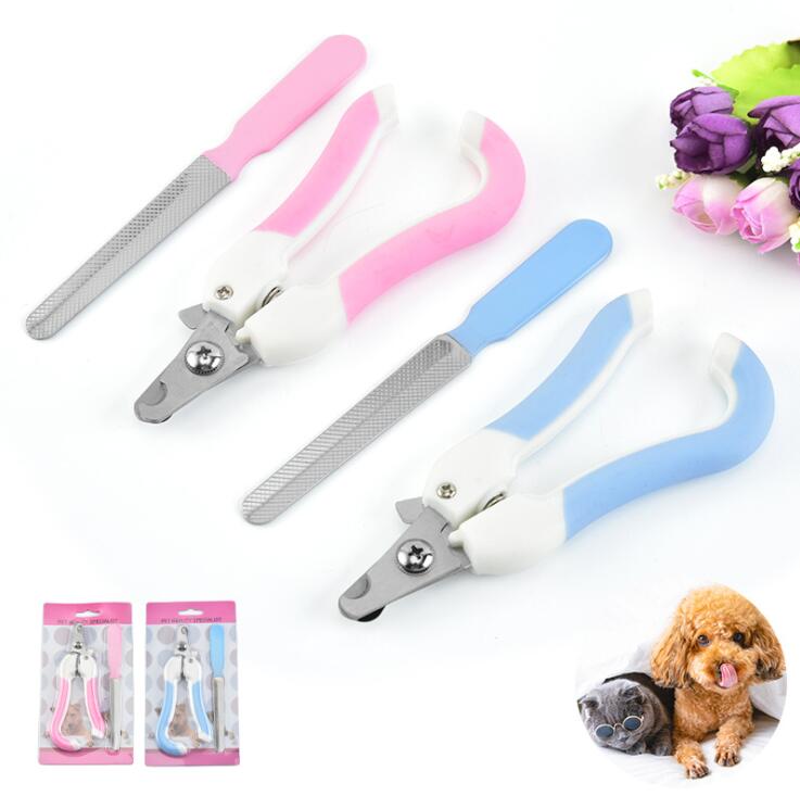 

Dog Cat Pets Nail Clippers and Trimmer With Sickle Professional Grooming Tool for Pet Stainless Steel Labor-Saving 2 Colors, As pictures