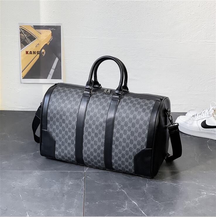 

Factory wholesale men handbag simple business mens travel bag foreign printed handbags waterproof wear-resistant women large leather shoulder bags, Plaid2