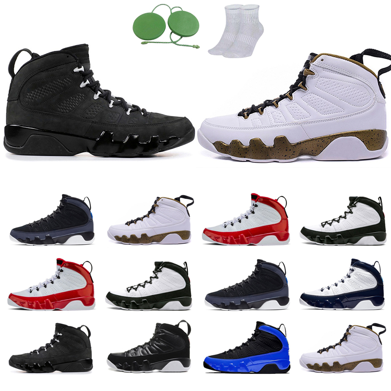 

9s man basketball shoes Anthracite Black white Blue Dream It Do Gym Red OG space jam Racer Spirit UNC trainers Outdoors Sports Athletic All colors mans shoe Flat