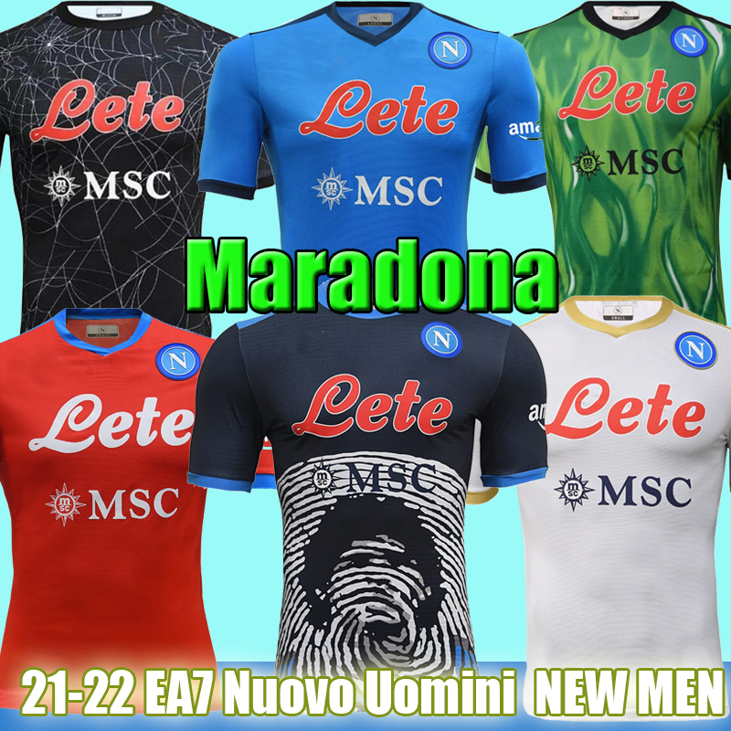 

21 22 MARADONA Napoli Halloween Soccer Jersey Maglietta da calciatore OSIMHEN INSIGNE 2021 2022 SSC Naples Kits MERTENS LIMITED EDITION Football Shirt Men Kids kits, Home