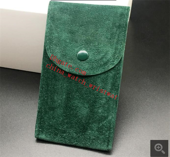 

High Quality Green Watch Boxes Cloth Travel Bag Collection Handbag 70mm x 130mm For Pepsi Perpetual 116610 126710 326235 116681 Watches, Black;blue