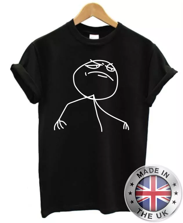 

F yeah! meme troll tee s-xxl mens womens geek nerd 'lol, White;black