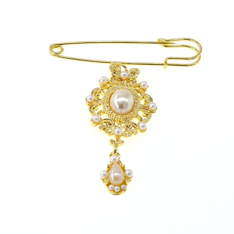 

Pins, Brooches Fashion Baroque Gold Rhinestone Crystal Wedding Clothing Accessories Holiday Party Jewelry Gift