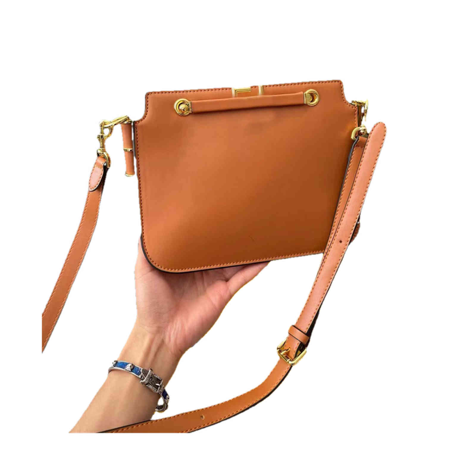 

Luxury Designer F Shoulder Bag 5 Colors 24x19cm Counter Cowhide Material Original Hardware Fashion Organ Bags Women Dinner Purses Handbags, With logo