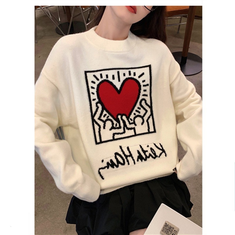 Lazy Wind Pullover Sweater for Women in Autumn and Winter