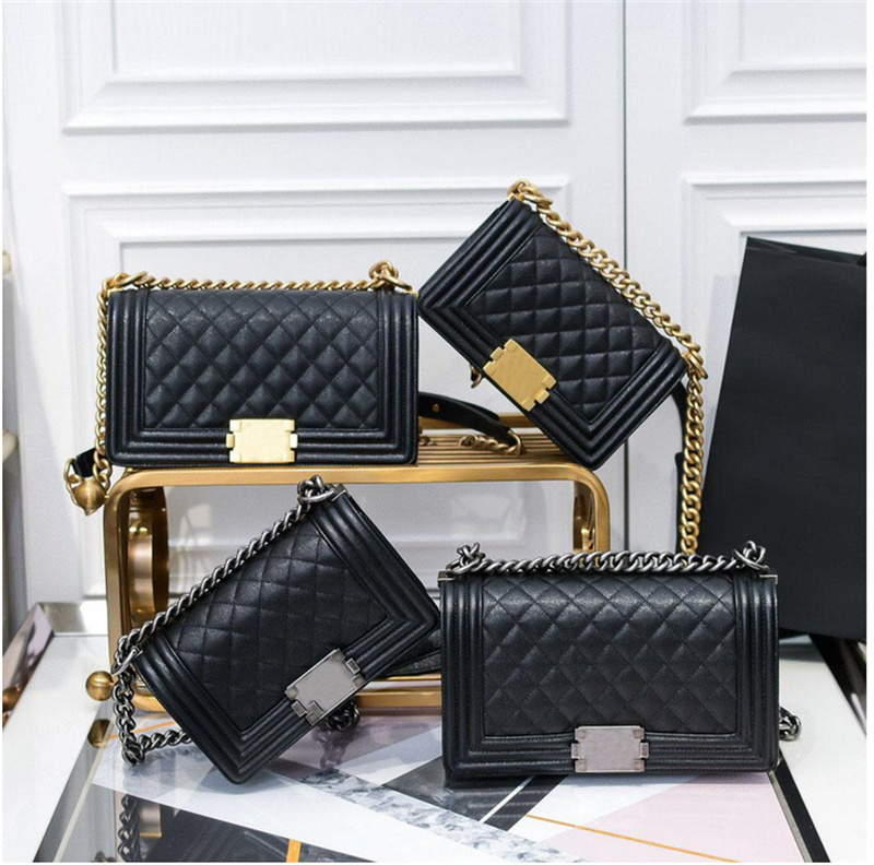 

2021 new high qulity Luxury bags classic womens shoulder bag handbags ladies composite tote Genuine Leather caviar clutch female, Brand box