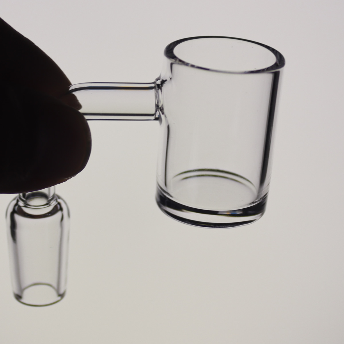 

4mm Bottom Quartz Banger Dab Rig Accessories Bucket Size 25mm Male Female 90 Degree 45 Degree For Glass Bongs 10mm 18mm 14mm