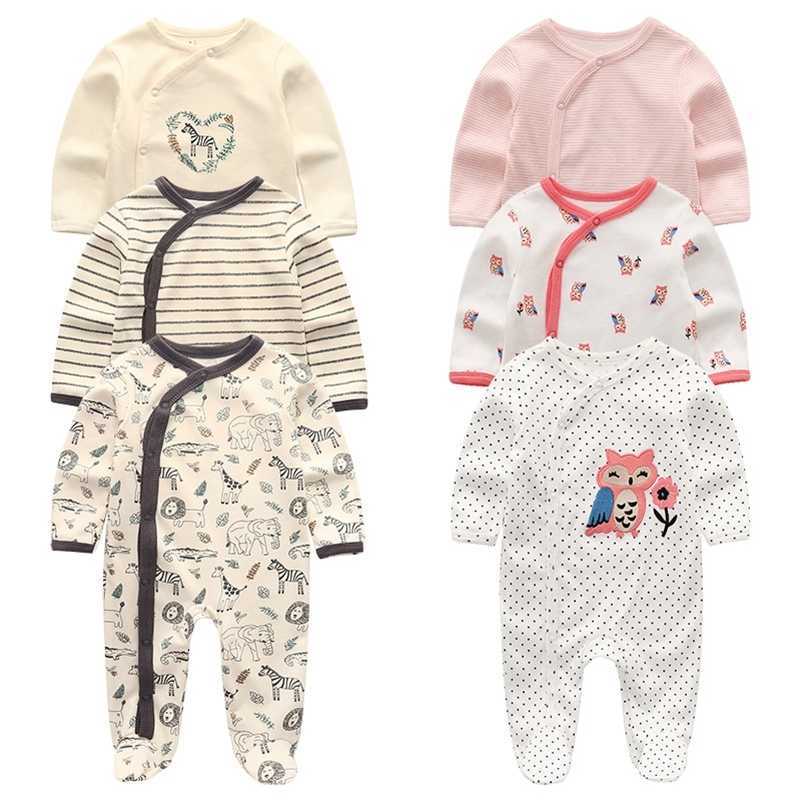 

Full Sleeve Cotton rompers Newborn boy girl clothes 2020 ropa bebe O-neck baby romper jumpsuits 12monthes LJ201023, Baby clothes 32