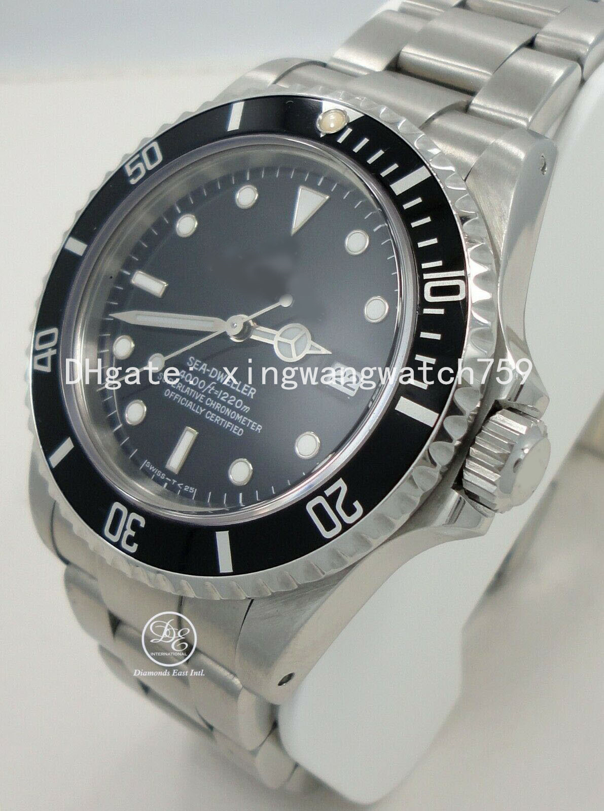 

Luxury DJ NEW Factory 2813 Automatic movementSea-Dweller 16600 1 Oyster1 Stainless Steel Black Dial Men's Watch Mint, Silver