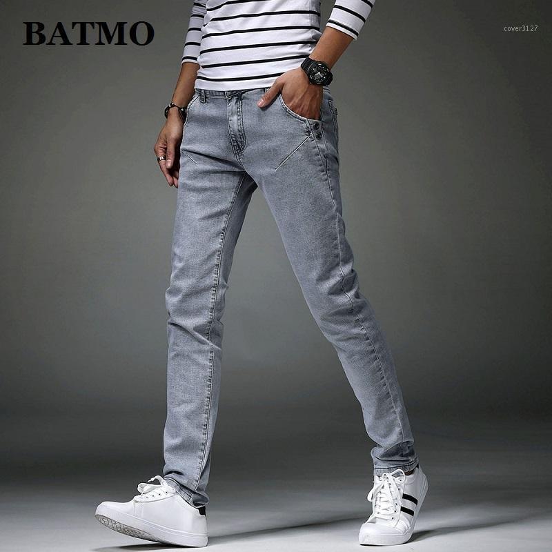 

Men's Jeans Batmo 2021 Arrival High Quality Casual Slim Grey Men ,men's Pencil Pants ,skinny 8914, Blue