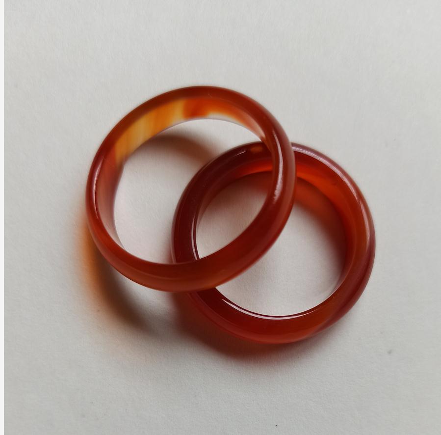 

Natural handmade red agate rings free ship ping X19, Silver
